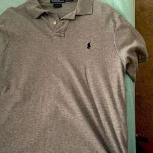 Grey polo shirt size L